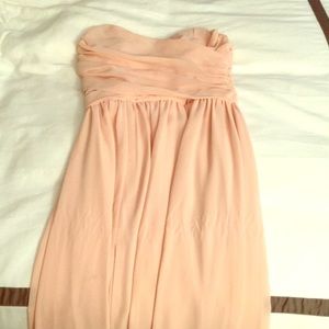 Lulu's XS blush long dress, worn once
